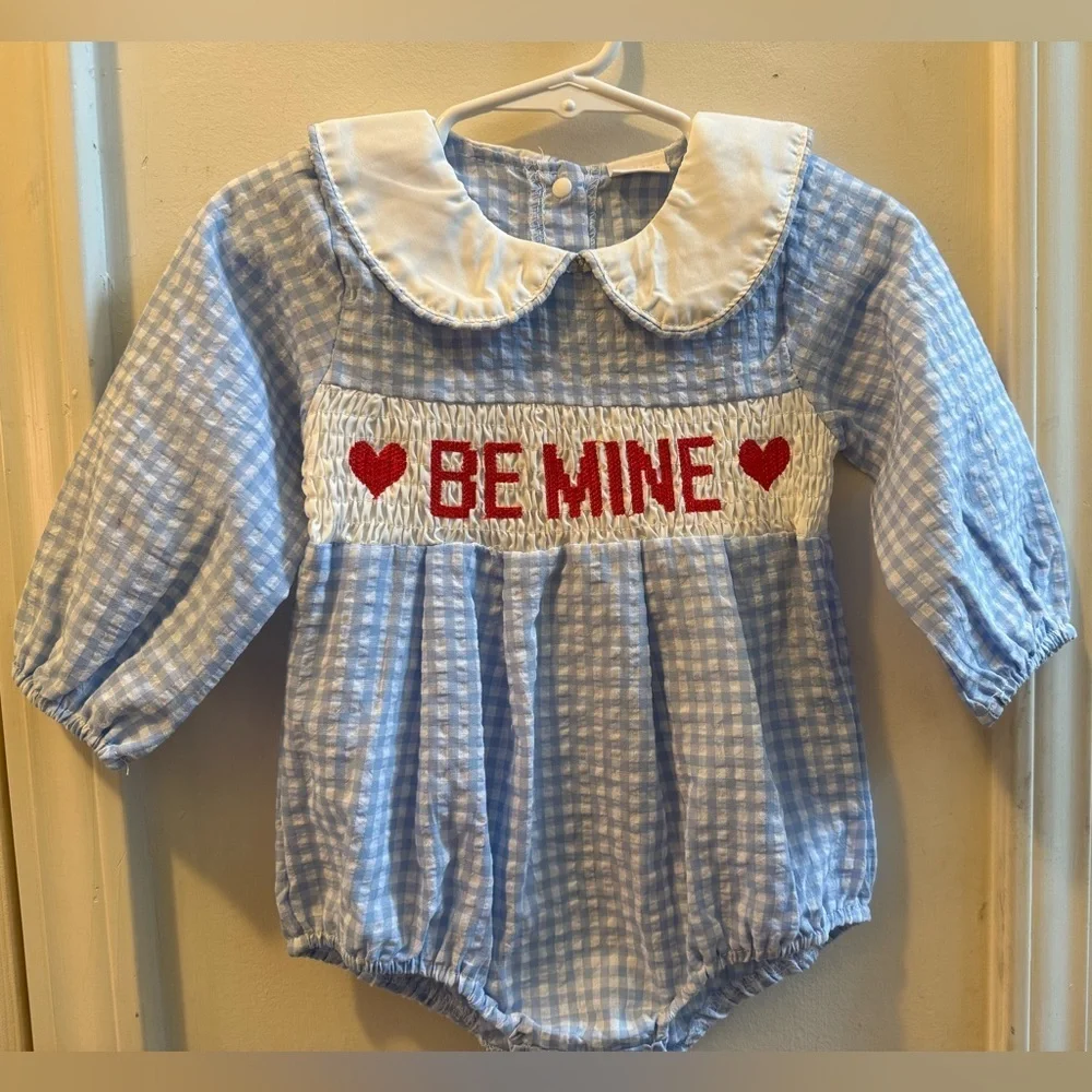 New Smocked Valentine’s Romper